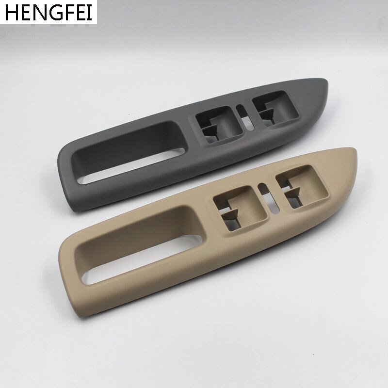 Venster Schakelpaneel Deurklink Kit voor BMW 5 Serie, Binnendeur Armsteun Panel Handvat Buitenkant Trim Cover Upgraded Vervanging voor BMW 520 523 525 528 530 535 (Rood Bruin