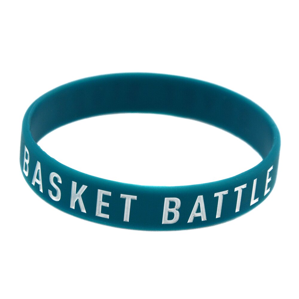 OBH – bracelet en Silicone avec panier, 50 pièces, bataille, ne s&#39;arrête jamais, pour Sport