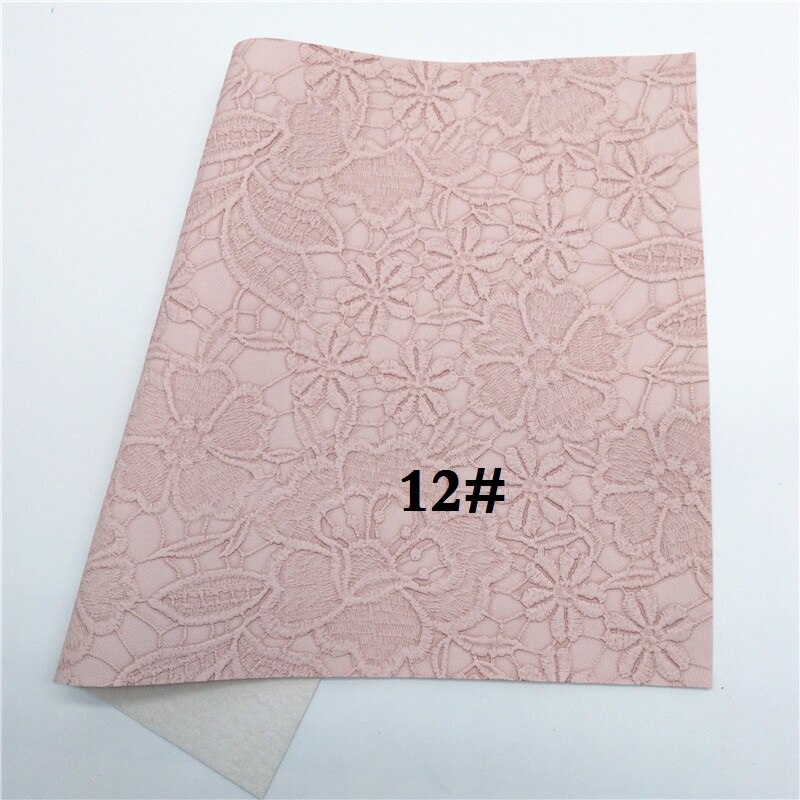 Glitterwishcome 21X29CM A4 Size Vinyl Voor Bows Iriserende Reliëf Bloemen Leer Stof Kunstleer Lakens voor Bows, GM604A: 12