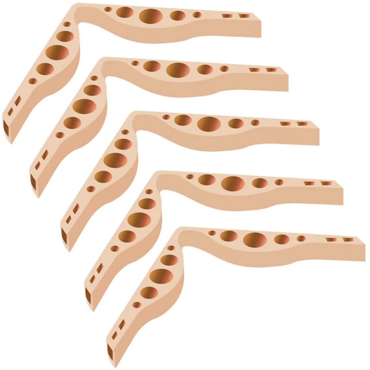 5PCs Face Silicone Nose Bridge Increases Breathing Space To Help Breathe Smoothly Anti-fogging Nose Bridge