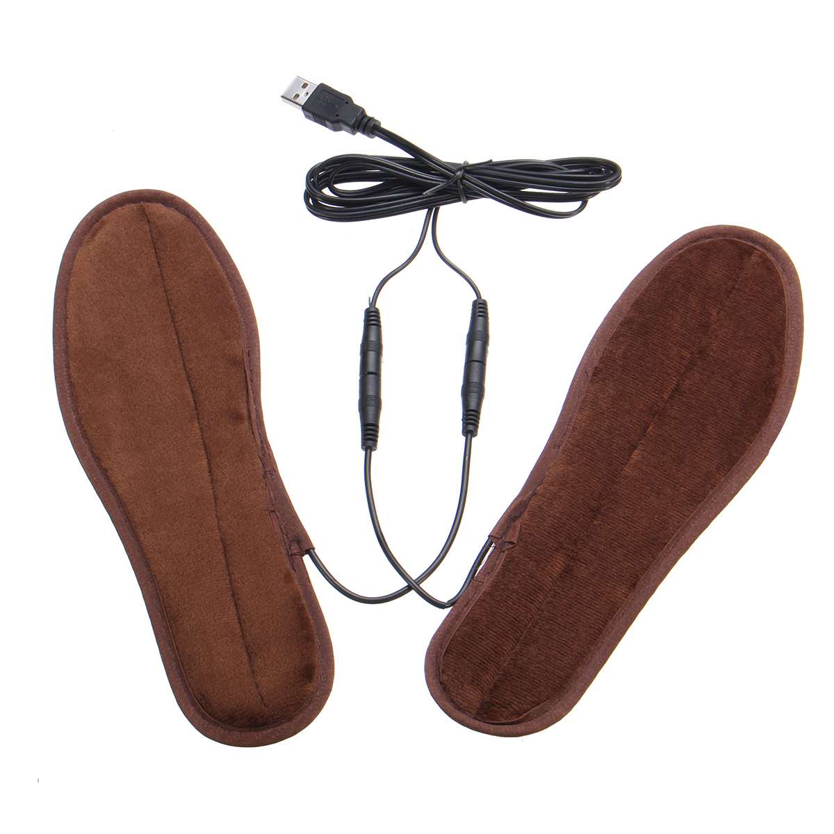 Fuß Wärmer Wärme Stiefel Schuhe Pad USB Elektrisch Beheizt Einlegesohlen Sohlen Winter Weiche Vlies Heizung Pad für Männer Frauen