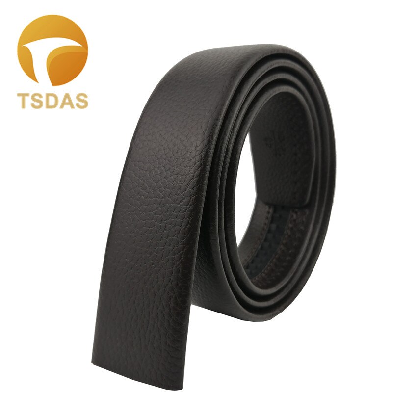 Automatische gesp voor heren leren riem zilver heren riemgesp: Bruine band