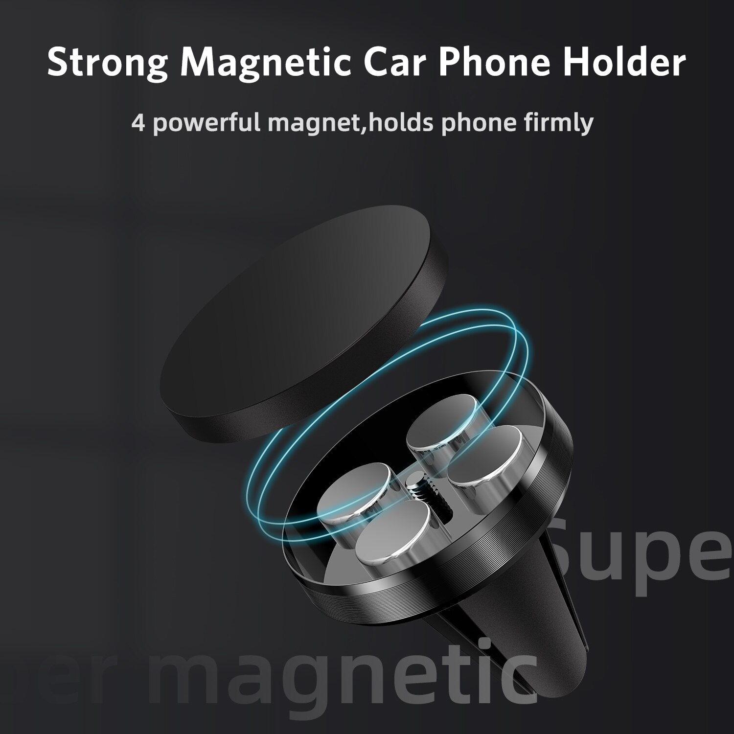 UIGO Magnetic Phone Holder for Redmi Note 8 Huawei in Car GPS Air Vent Mount Magnet Stand Car Mobile Phone Holder for iPhone 11