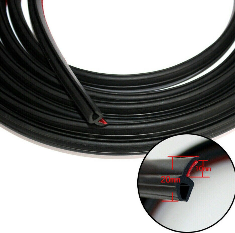 1.8M Rubber Auto Afdichting Onder Voorruit Panel Sealed Trim Moulding Afdichting Strips Met Lijm
