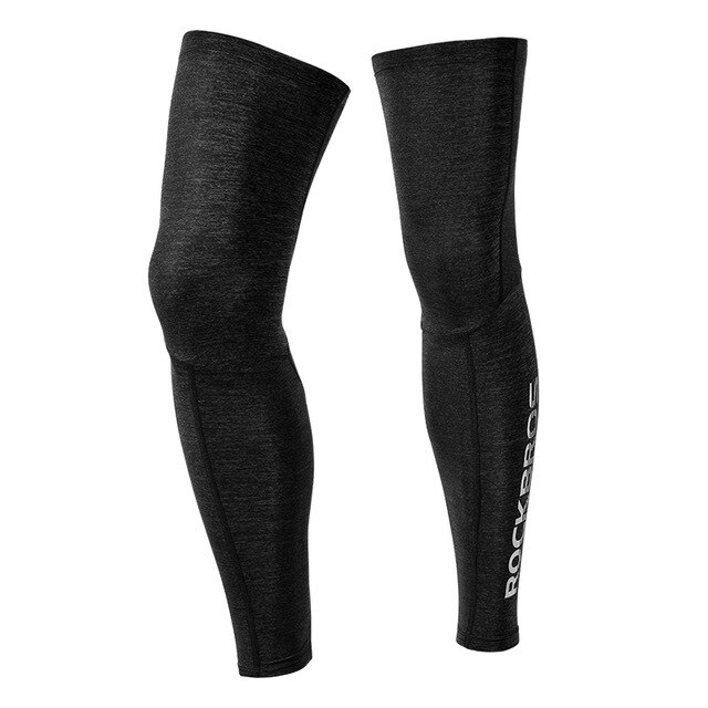 ROCKBROS FREE SHIP Cycling Leggings Leg Sleeves Bike UV Sunscreen Bicycle Fitness Breathable Sports Safety Knee Protector: LKPJ006BGR / S