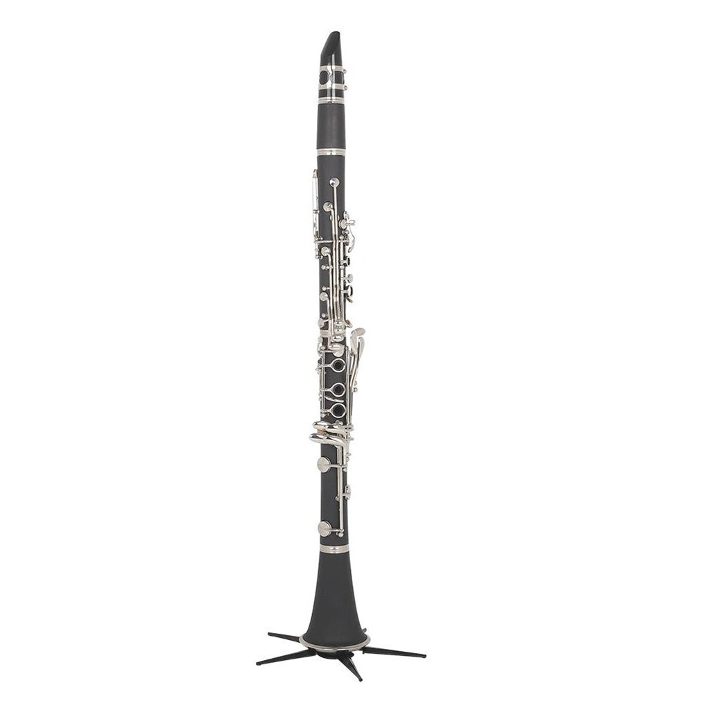 Bærbar fløjteholder / klarinetstativ , 5- benholderstativ til fløjteklarinet obo blæseinstrument tilbehør dele