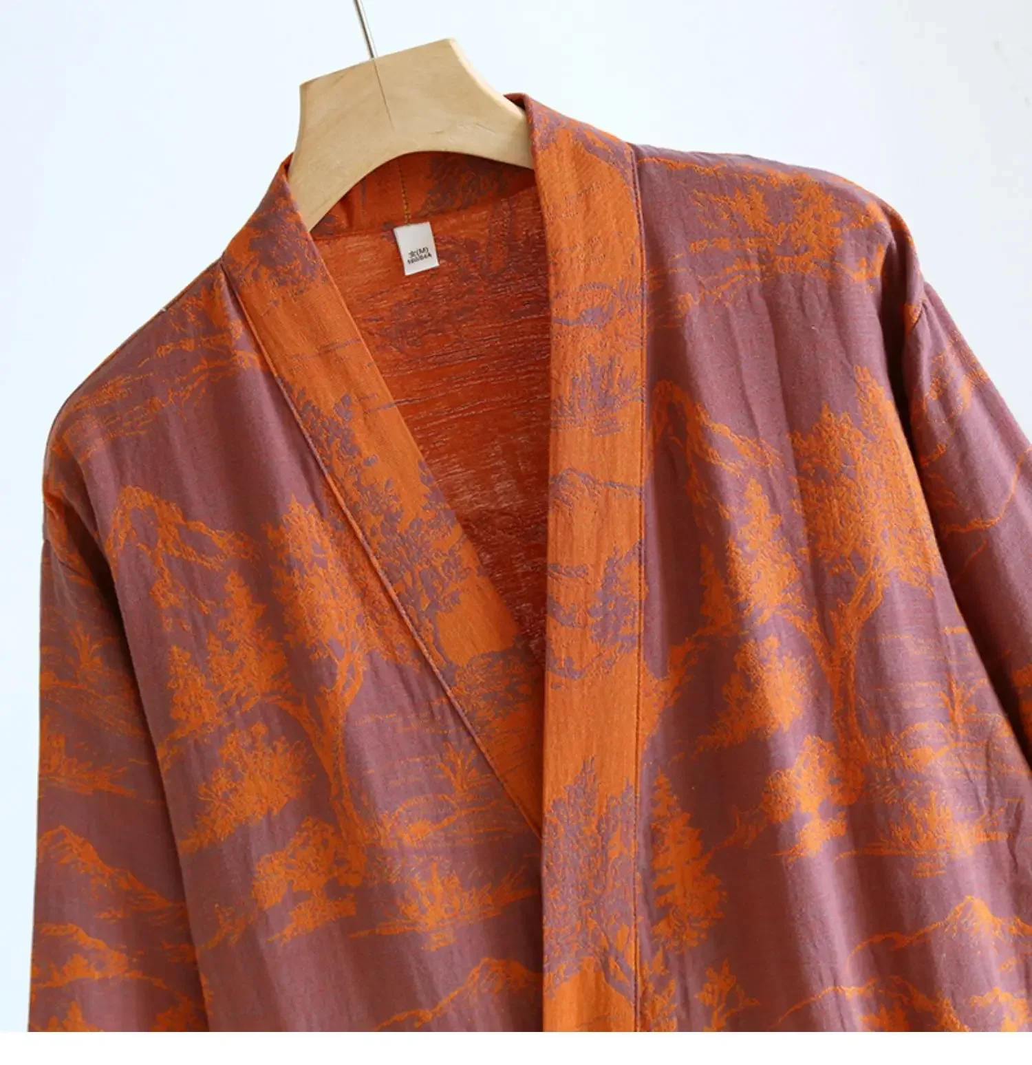 Roupão casual masculino, camisola solta, pijama para a pele, camisas masculinas, robe de quimono, pijama masculino, 2024