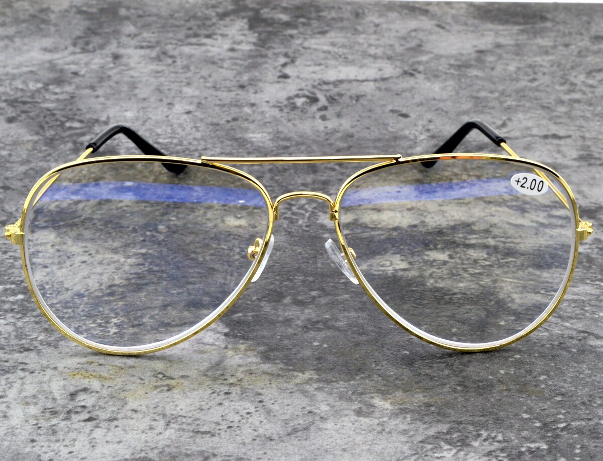 Lunettes de lecture à Double pont pour hommes et femmes, Style Aviation progressif, voir de loin et voir de près + 1 à + 4