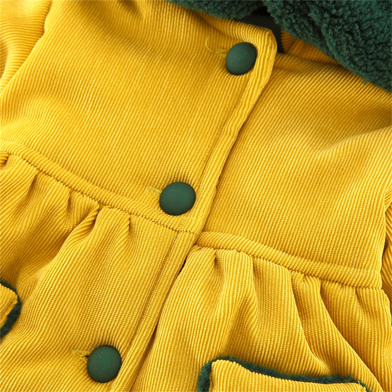 Alisenna-Plumífero de algodón con capucha para niña, Parkas gruesas y cálidas de princesa, ropa de nieve para niño, abrigo + bufanda