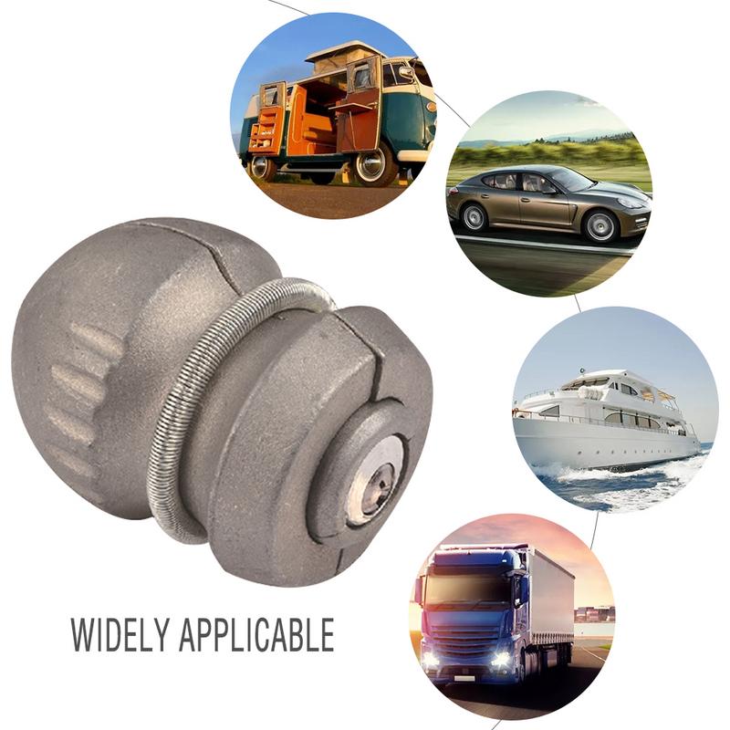 1pcs Trailer Parts Hitch Lock Ball Lock Universal Coupling Tow Caravan Zinc Alloy 50*65.5mm