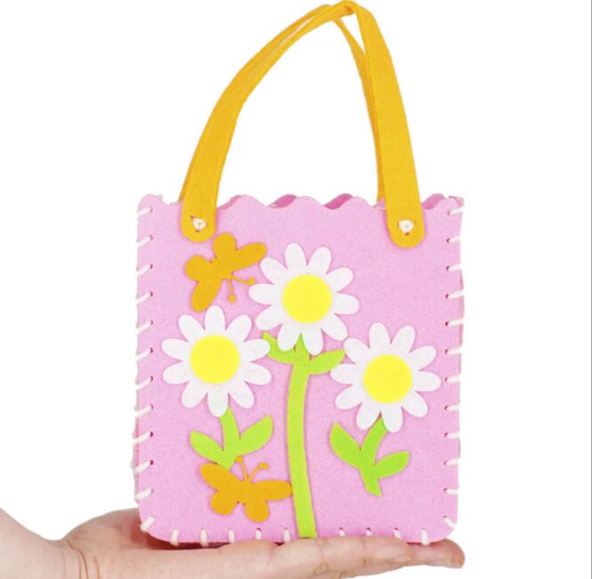 April Du DIY non-woven woven teaching aids children's Non-woven DIY handmade bag non-woven material package manual DIY education
