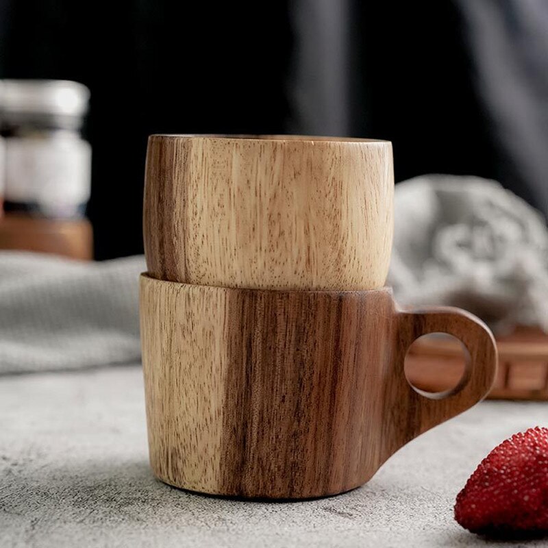 101-200ml Whole Wood Coffee Tea Mug Beer Watter Bottle Cup