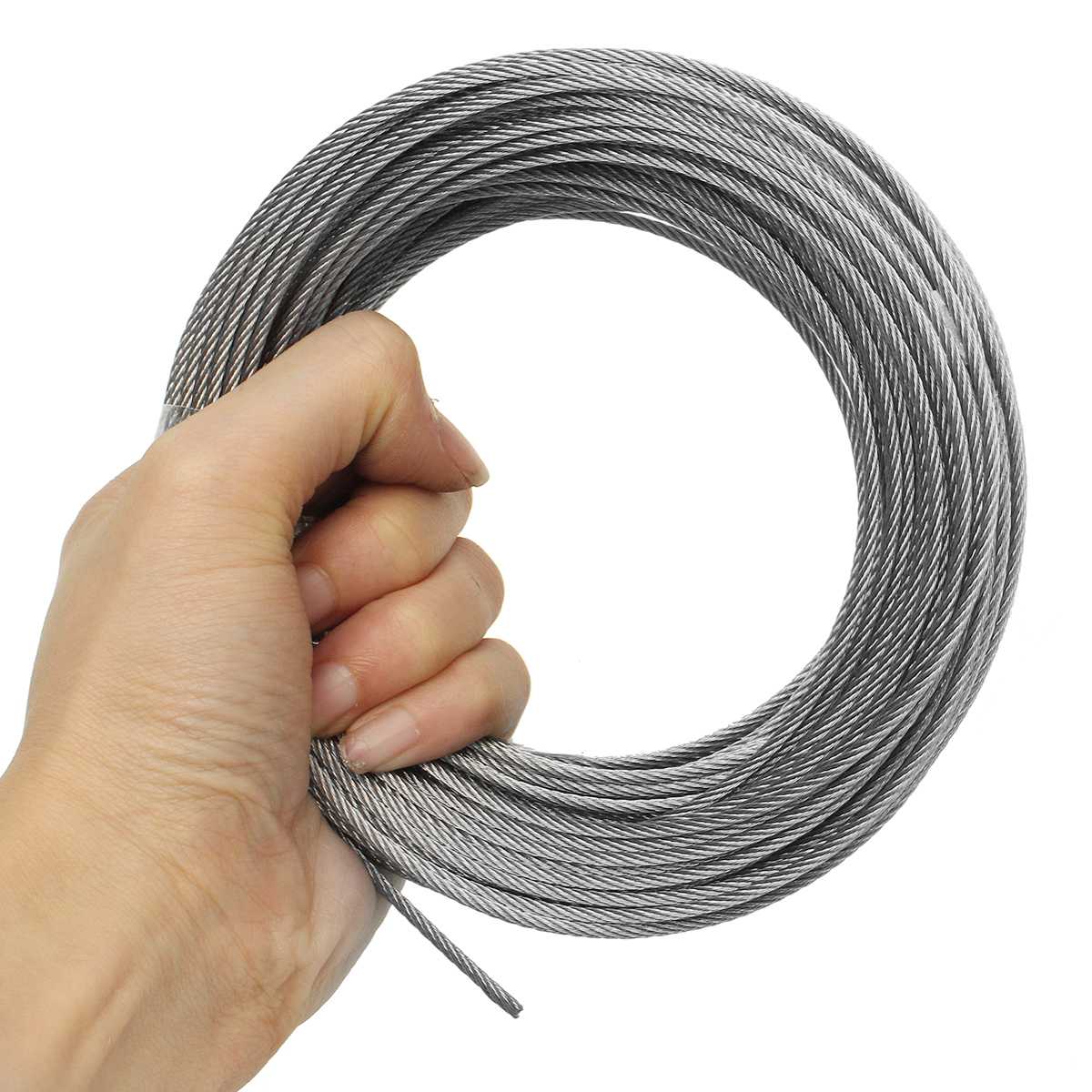 1M/ 5M/ 10M/15M/ 20M/25M Stainless Steel Wire Rope 7x7 Diameter 1/1.5/2mm Structure Cable Fishing Lifting Cable Clothesline