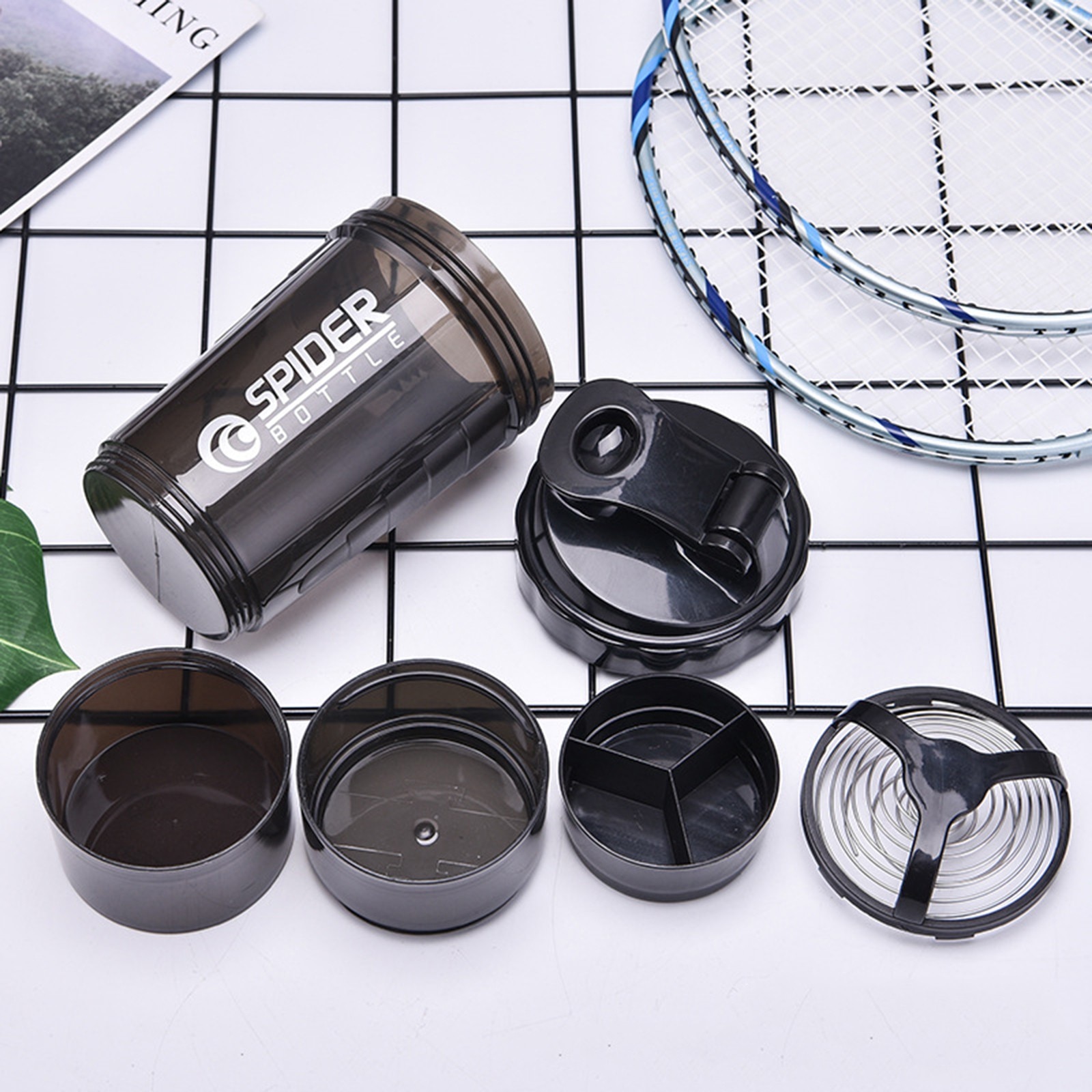 BLANK Shaker Bottles for Protein Mixes - 28oz Protein Shaker Bottle - Blank special easy grip drink shaker cup for easy