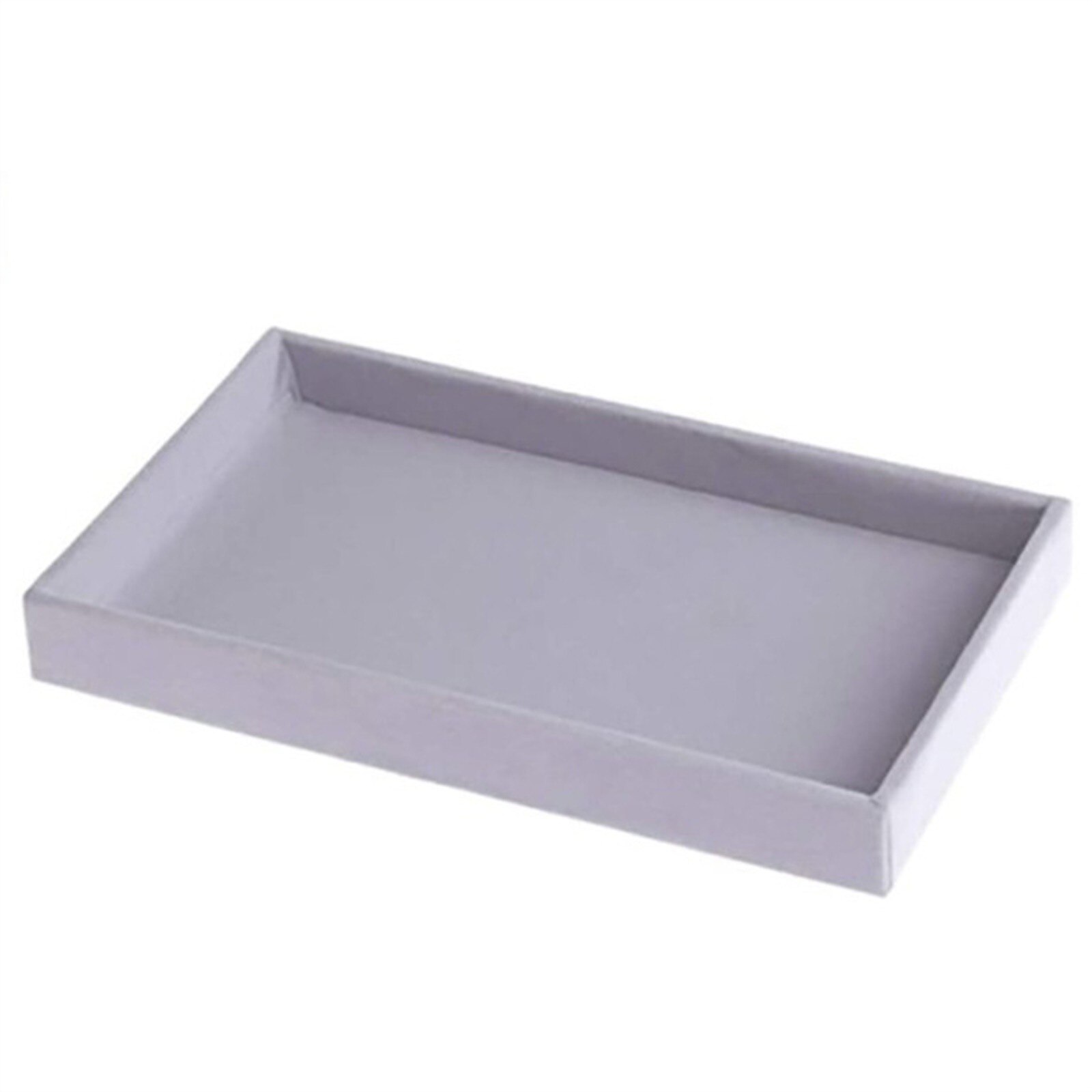 25# Velvet Ring Earrings Necklace Jewelry Display Organizer Box Tray Showcase Holder Jewelry Storage Box Earring Plate: H