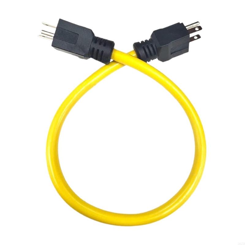 367D 3 Prong Plug To Plug Double Male Extension Cord 12AWG 125V NEMA 5-15P To 5-15P Cord Adapter Transfer Switch Cable