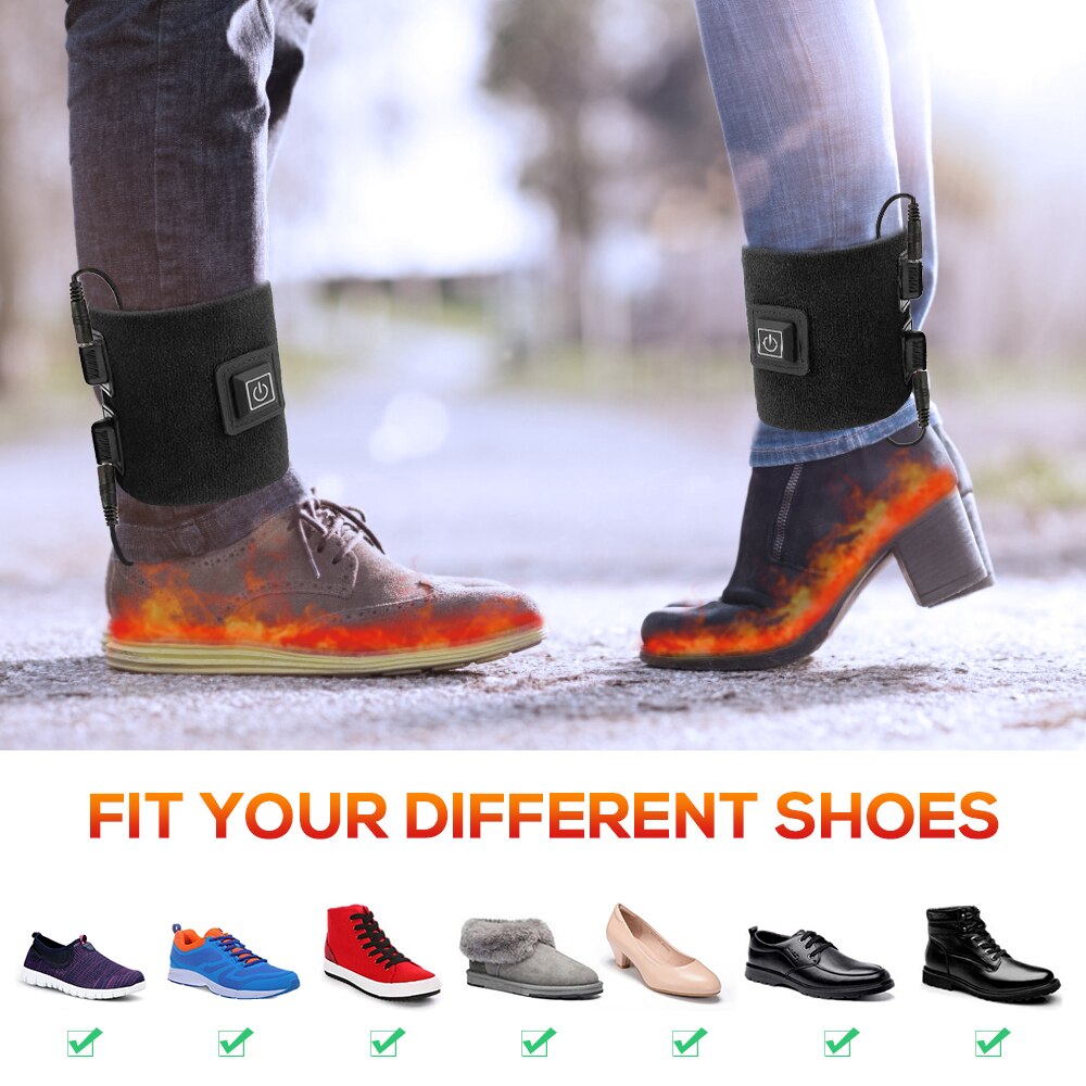 USB Electric Heated Insoles Heating Shoes Pad InsertElectric Heated Feet Warmers for Men Women Camping Skiing Winter Sports