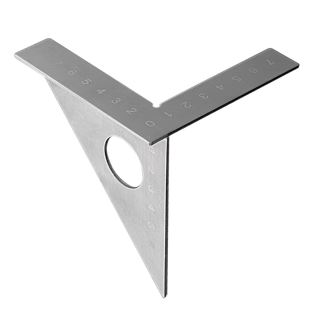 Practical Angle Ruler Carpenter Stainless Steel 45 90 Degree Gauge Measure Angle Scriber Measure Tool for Woodworking