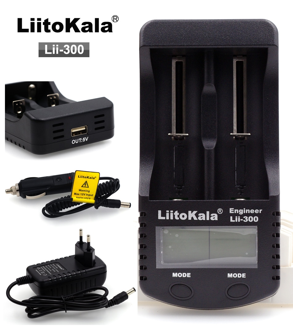 Liitokala lii-400 Lii-S1 Lii-500 Lii300 Lii-PD4 LCD 18650, 26650, 18500, 21700 batería de litio de 3,7 V NiMH AA/AAA cargador de batería