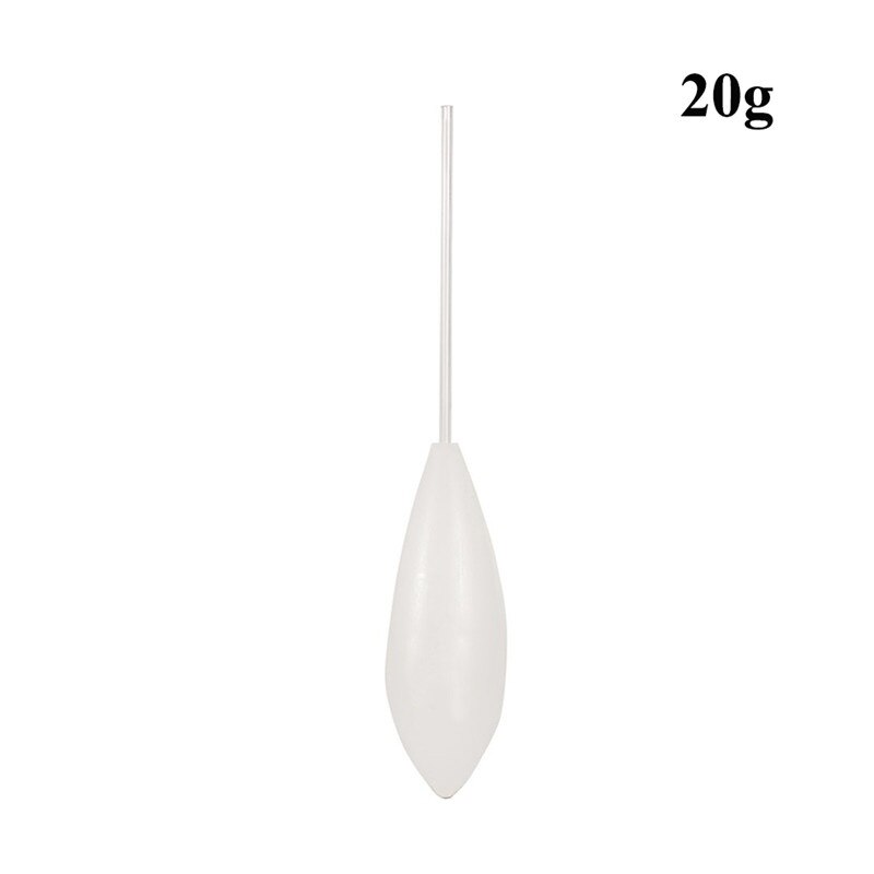 Balight 5 stuks acryl visdobber dobbers opwaartse dobber bombarda visdobber 15/20/25/30/40/50g sbirolino zeevisdobber: 20g