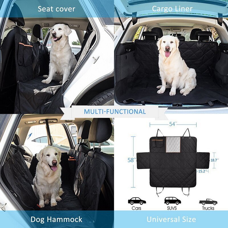 Autostoelhoes hond automat waterdicht huisdierenmand auto achterbank mat hangmat kussen beschermer oxford transportin perro  #15