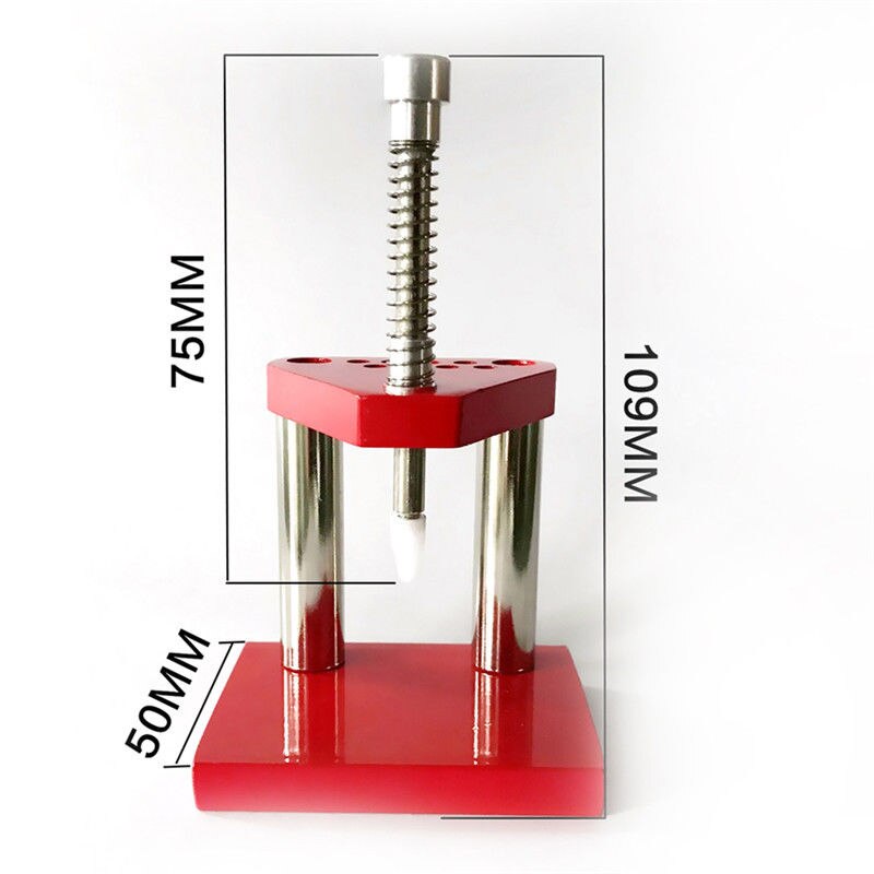 Extracteur de montre à main, piston Portable, pièces précises, raccord rouge, outil de réparation pour horloger, extracteur en métal sûr