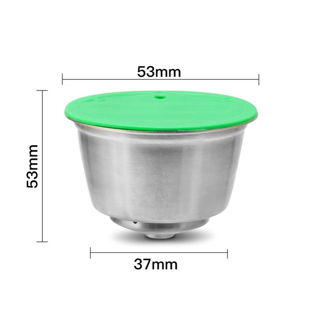 Capsules de café réutilisables, dosette rechargeable pour nescafé, en acier inoxydable, Dolce Gusto, filtre à crème permanente