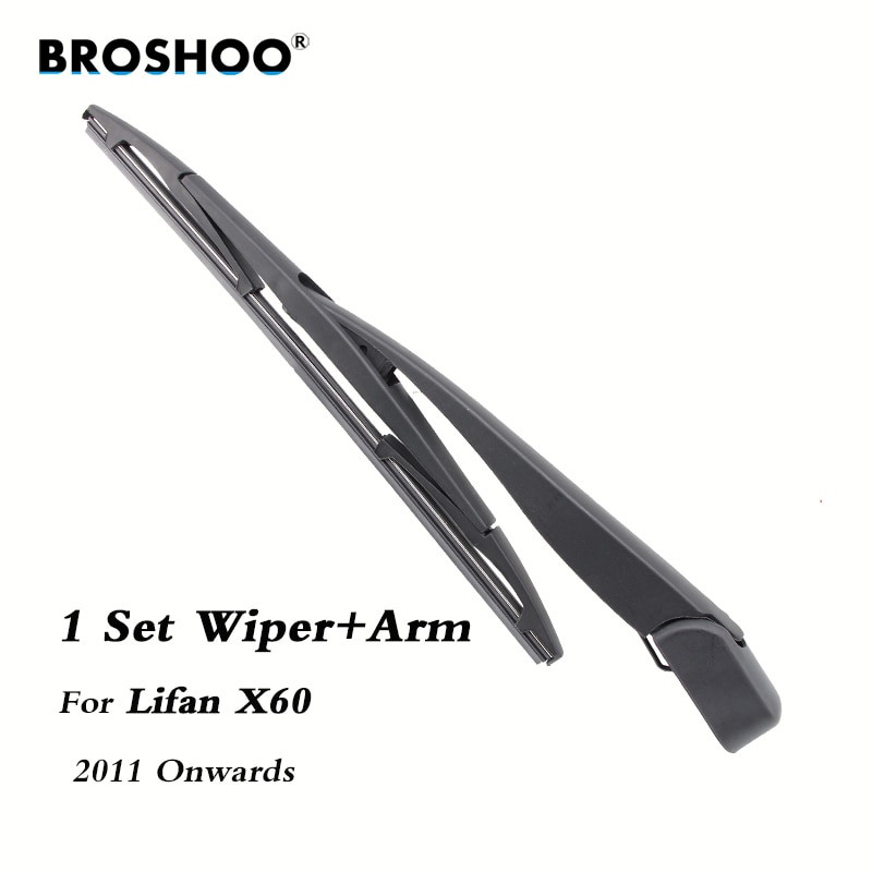 BROSHOO escobillas del limpiaparabrisas trasero del coche brazo del limpiaparabrisas trasero para Lifan X60 Hatchback en adelante) 305mm, estilo de accesorios automáticos