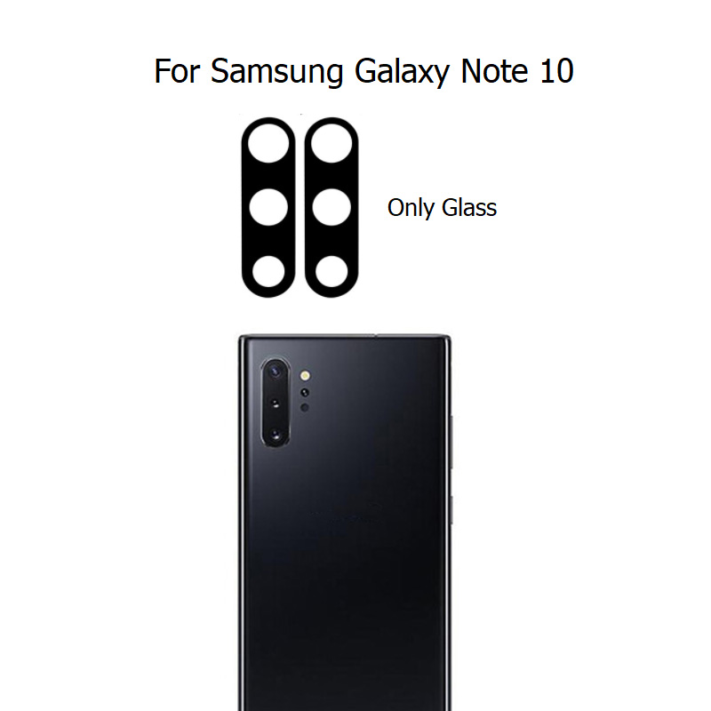 10Stck Neue Zurück Kamera Glas Objektiv Mit Aufkleber Klebstoff Für Samsung Galaxis Hinweis 10 Reparatur Teile: Ursprünglich Titel