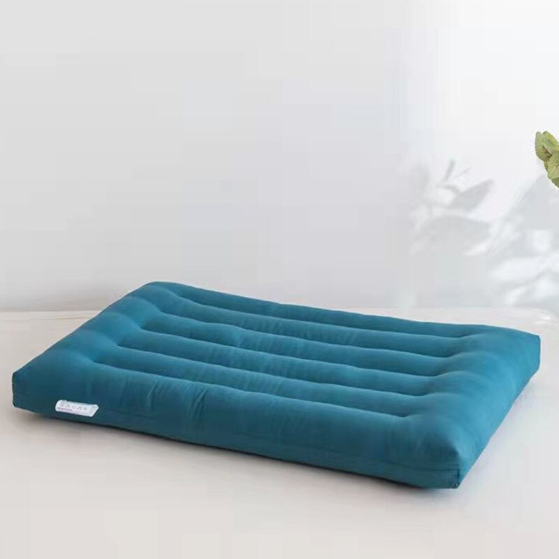 Oreiller en coton et velours pour enfants, oreiller plat et solide, Protection du cou, oreiller Ultra fin, literie adulte sans taie d&#39;oreiller