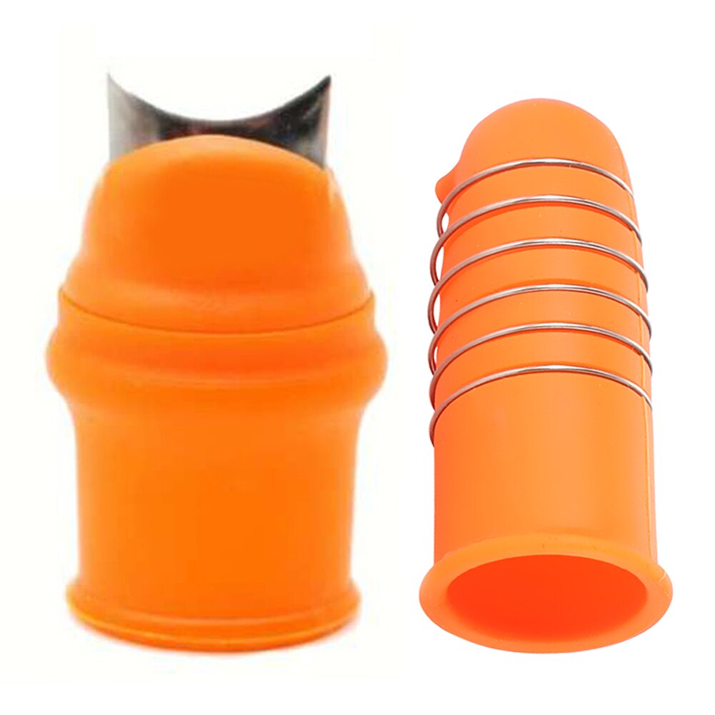 Silicone pouce Mes Vinger protecteur engrenages Snijden Groente Oogsten Mes couteau plante lame Schaar Tuin Handschoenen: 04 6.3x2.7x1cm