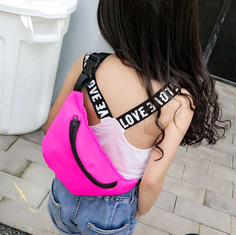 ceinture sac garçons et filles solide poche taille sauvage sac Mini bébé épaule Fanny Pack poitrine sac pour enfants enfant # YY