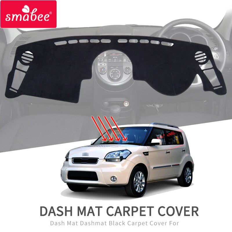 Smabee Dash Mat for KIA Soul ~ AM Plus MK1 Accessories Anti-Slip Dashmat Pad Dashboard Cover Carpet Sun Shade Mat
