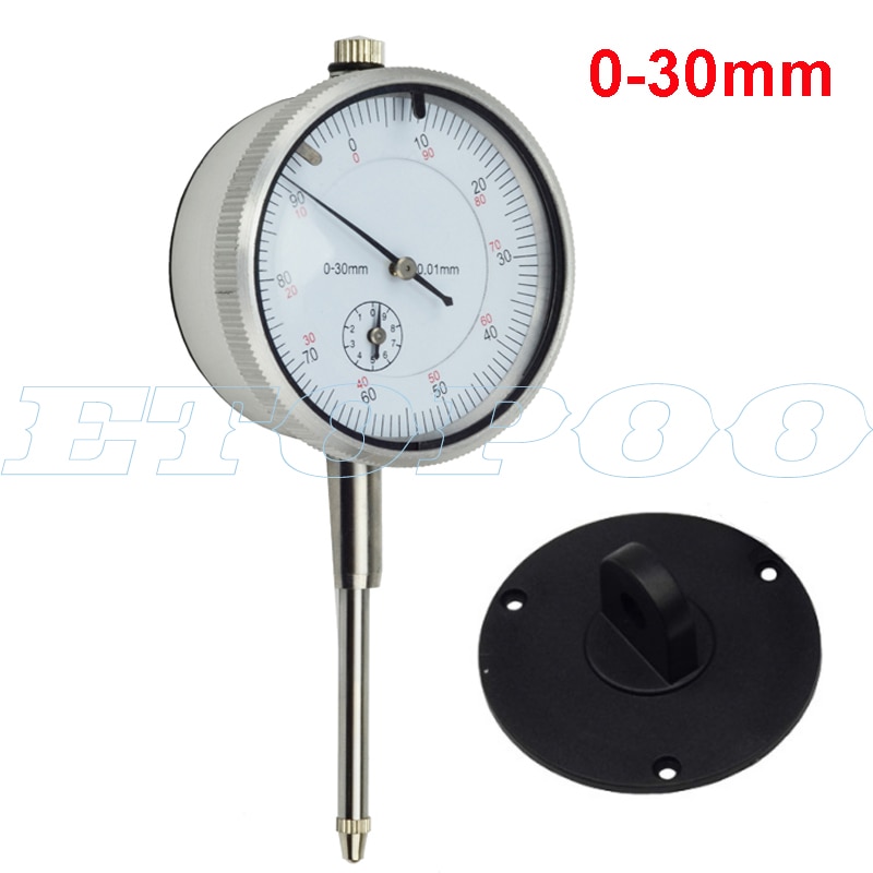 Dial Indicator 0-30Mm 2Mm 10Mm 0.01Mm Met Lug Dial Gauge Micrometer Remklauw tafel Van Meetinstrumenten