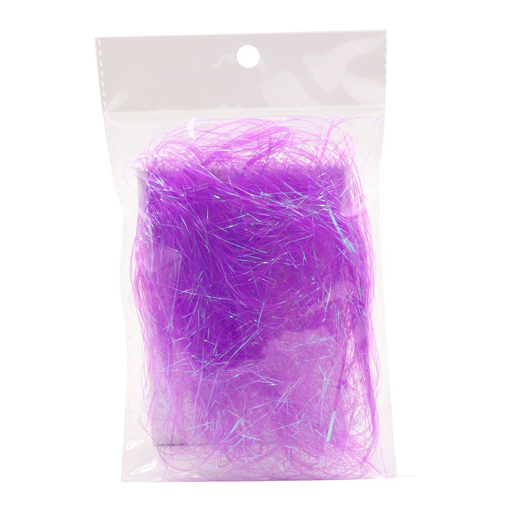8g/Bag Metallic Iridescent Foil Tinsel Angel Hair Shreds Wrap Box Easter Basket Filler Wedding Party Wrap DIY Supplies: grey violet