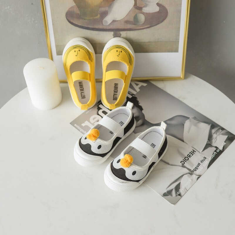 Kinderschoenen jongens meisjes peuter canvas schoenen schattige dieren zachte zool babyschoenen gemengde kleur comfortabel  sz056