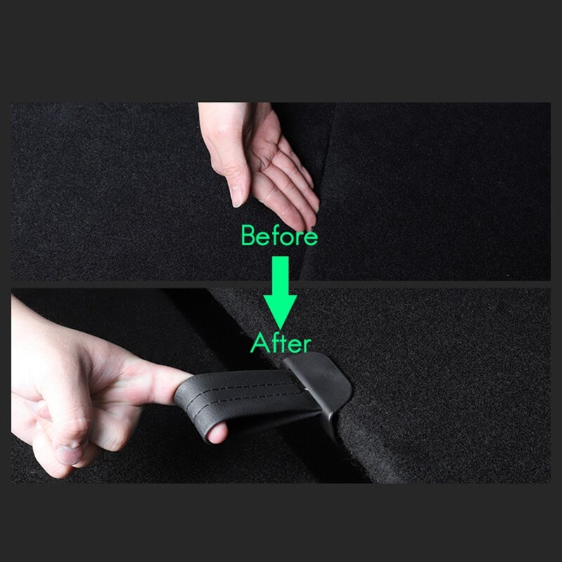 Car Leather Interior Trunk Board Handle Trunk Portable Handle for Tesla Model Y Car Styling