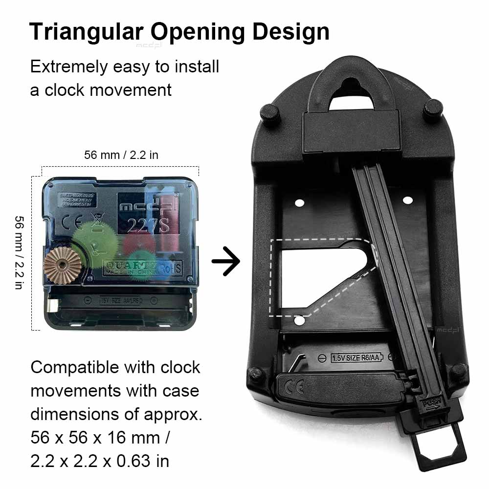 MCDFL Wall Clock Pendulum Drive Unit Swing Plastic Wiggler Empty Case Grandfather Clocks Movements Module with Watch Parts 200g