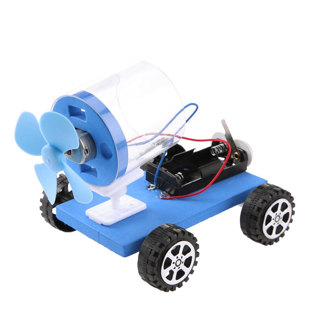 Coche de energía eólica DIY para niños, Kits de materiales de modelo de ciencia, proyectos escolares, enseñanza, juguetes educativos, rompecabezas, Juguetes