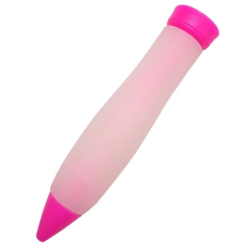 Silikon Gebäck Kuchen Eis Keks Schimmel Schokolade Dekoration Spritze Disk Lebensmittel Beschichtung Schreiben Düse Stift Küche Zubehör: rot