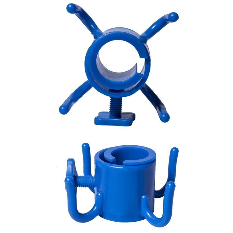 2 paquetes de ganchos colgantes para sombrilla de playa, gancho de plástico de 4 puntas para sombrillas, bolsas de playa, sombreros, ropa, cámara, Sungl