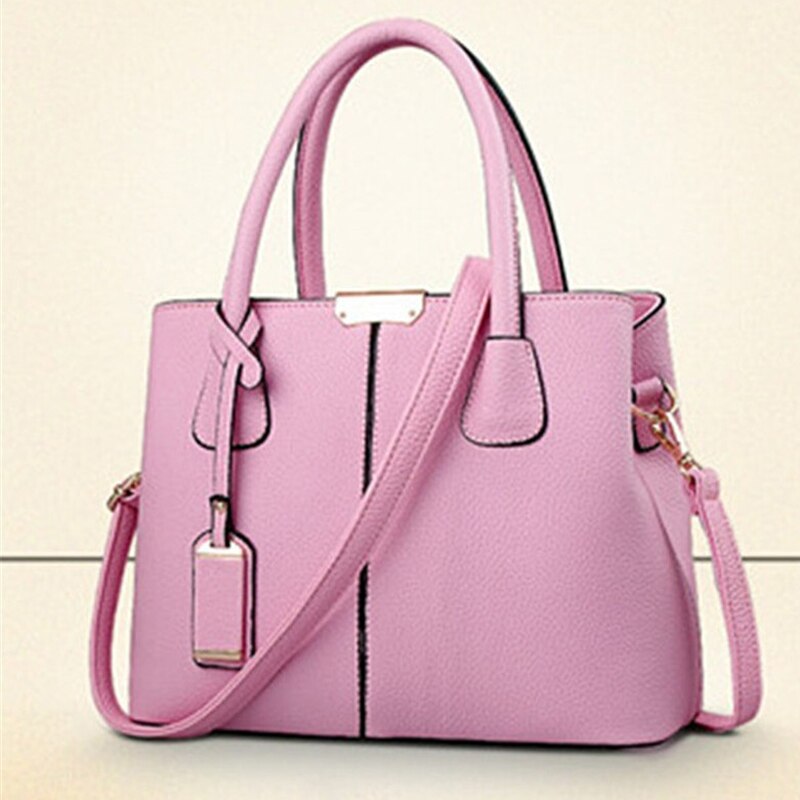 Neue Handtaschen Frauen Schulter Bote Tasche Damen Handtasche Große Umhängetasche Quaste Reißverschluss lässig Tote Weibliche: Rosa