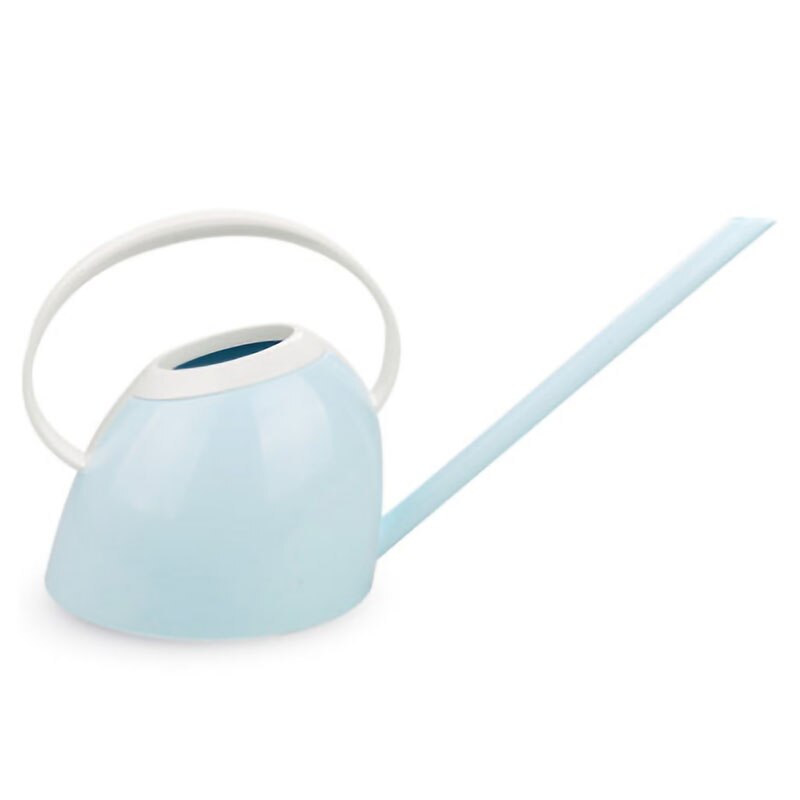 Huishoudelijke lange mondwaterpot kantoor groene plant pot familie tuinieren plastic gieter bloem ketel blauw: Default Title