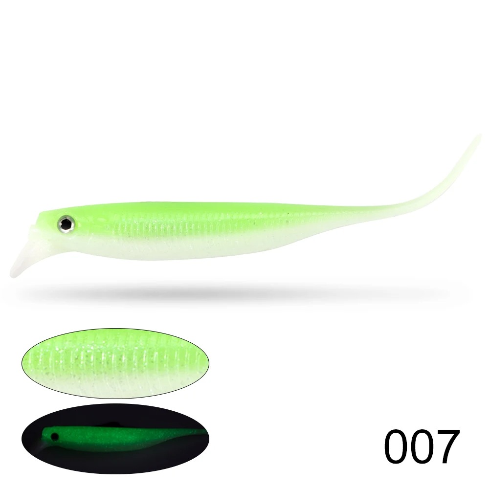 6PCS Fishing 80mm/ 2.5g Crankbait Soft Lure - Dual Color Lipped Swimbait | Slow Sinking Wobble Action