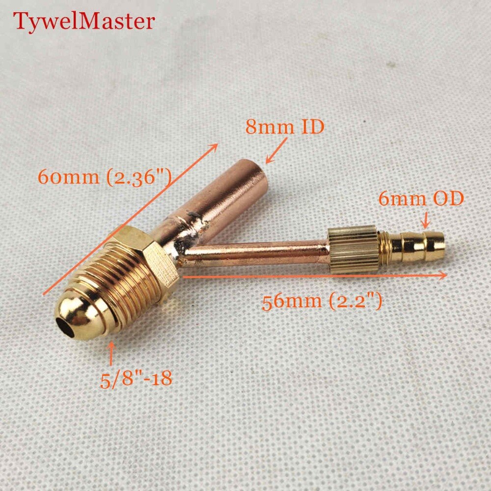 TIG Torch Connector Thread 5/8 &quot;-18 Male Cable and Gas Separate TIG Welding Torch Cable Connector