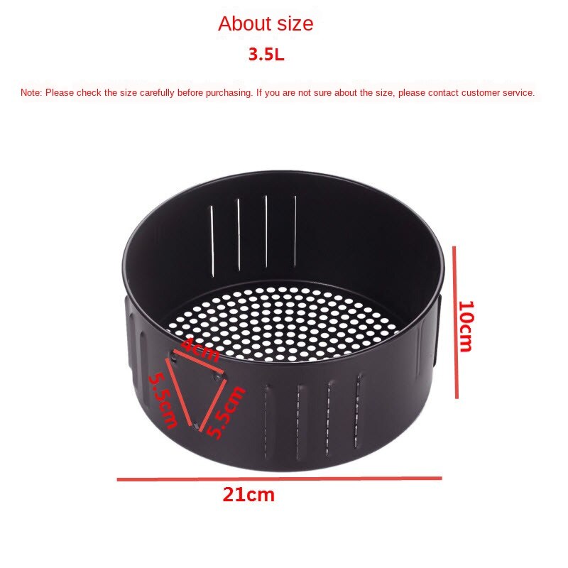 Air Deep-Fried Pot Accessories Food Basket Fryer Basket Baking Basket Draining Basket 2.6-3.5-5.5L Various Models Adapt
