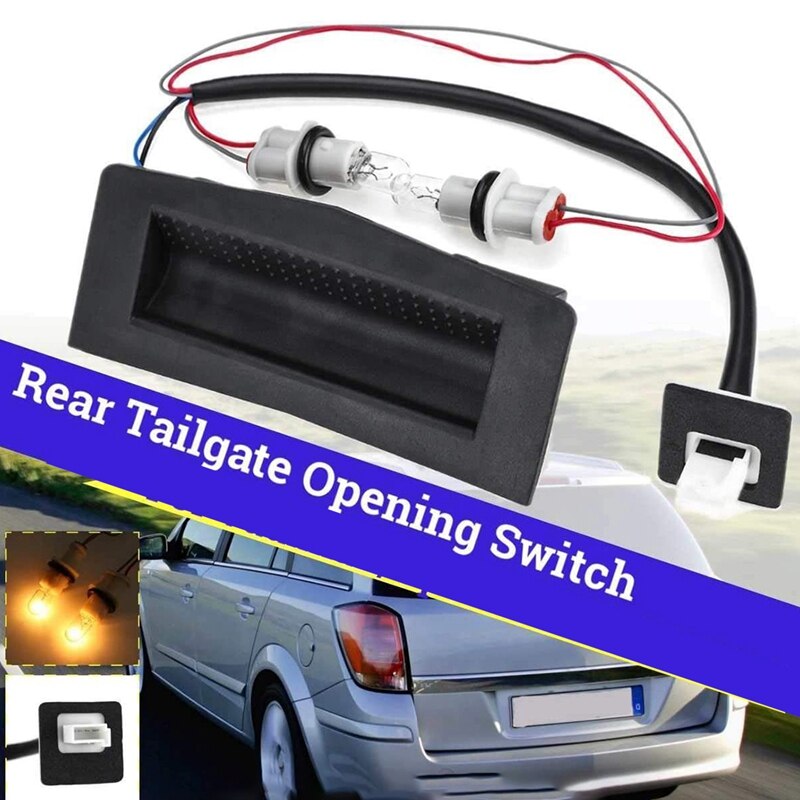 NEUE-Auto Heckklappe Öffnung Kontrolle Schalter mit Lampe für Vauxhall Opel Astra H/Zafira B/ASTRAVAN 2004 teil Nummer: 13199906