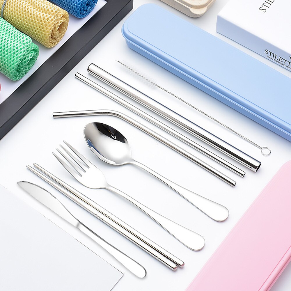 Cartoon Unicorn Lunch Box Kids Bento Boxs Set School Student Girls Portable Thermal Lunchbox with Cutlery Set Food Container