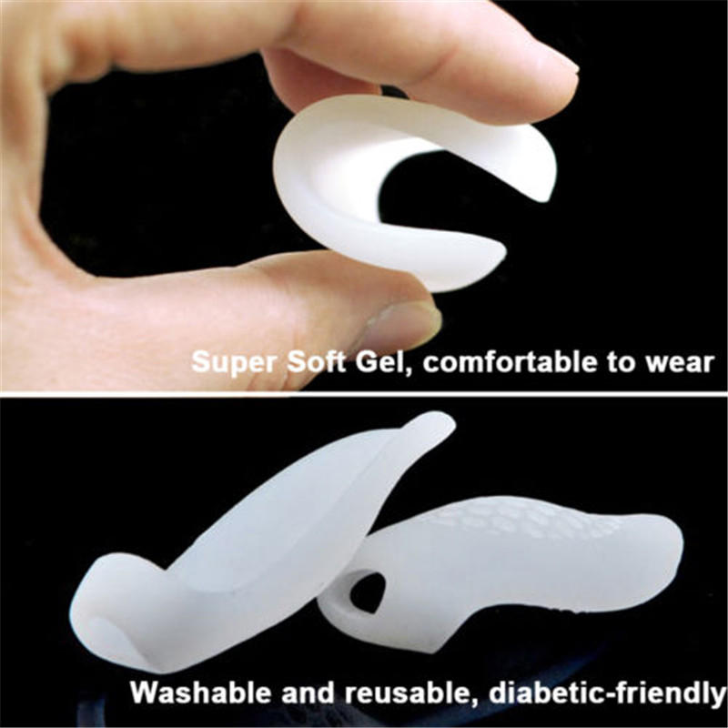 manchon d'orteil avec petit pouce Silicone Gel épandeur d'orteil griffe marteau Bunion Hallux Valgus haut talon soulagement de la douleur coussins