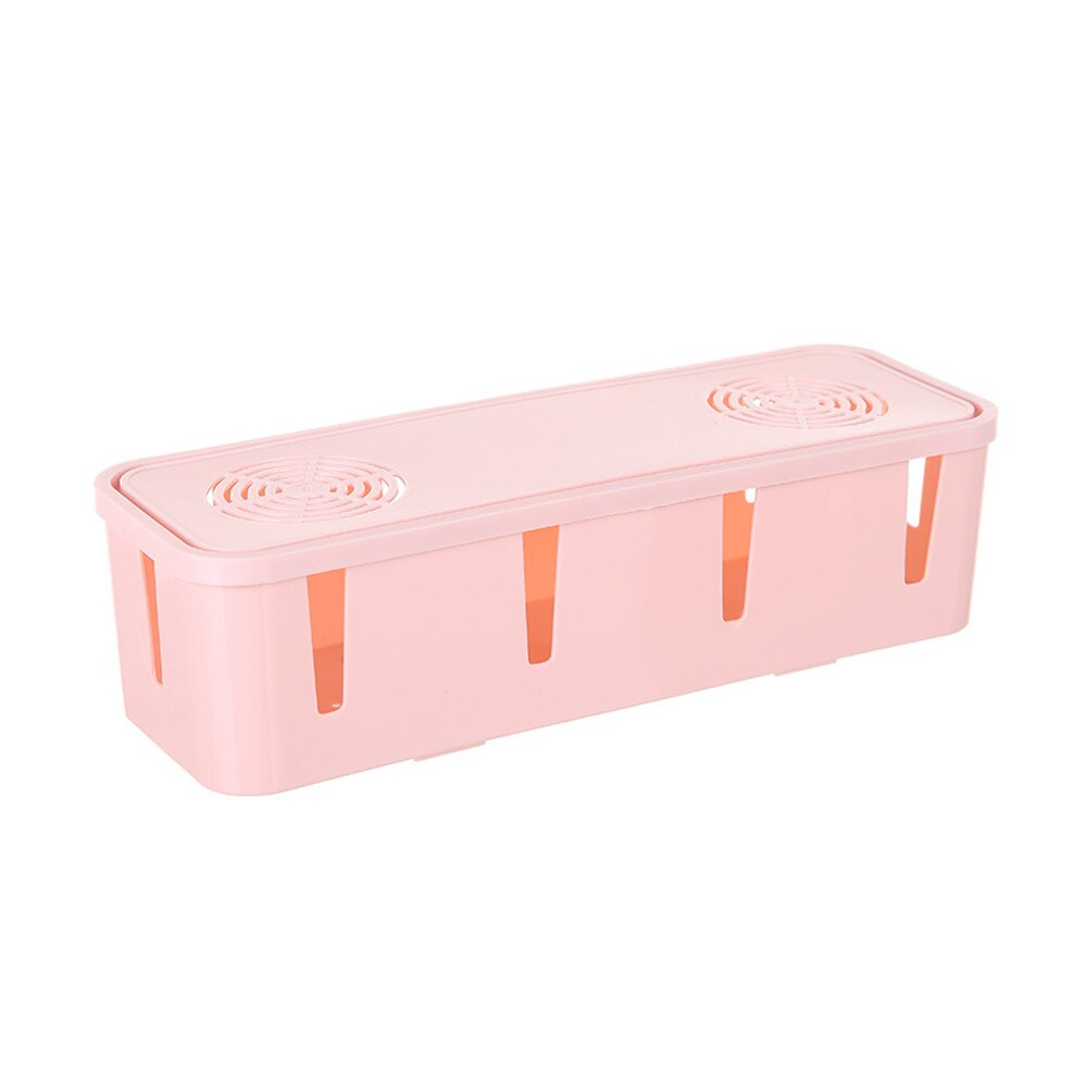 Wire Management Cable Storage Box Socket Storage Box Container Office Home Table Space Saver Desktop Household Supplies Pp